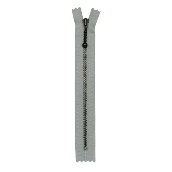 YKK Fermeture Éclair Laiton Antique 4 mm 17 cm 574 Gris clair