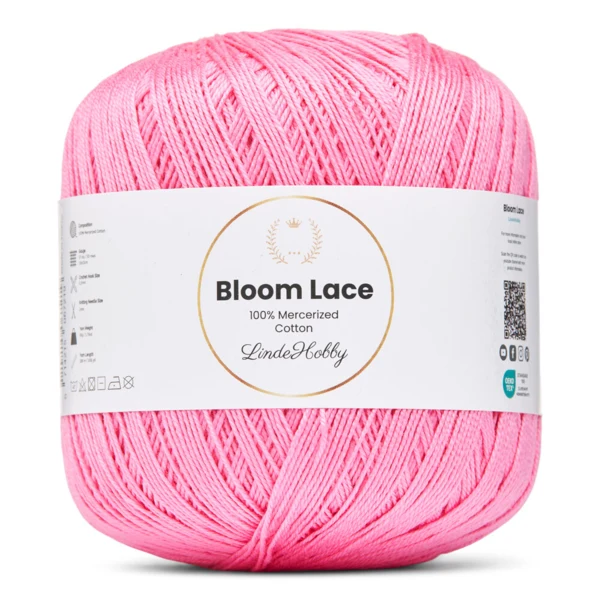 LindeHobby Bloom Lace Mercerized Cotton 10 Rose