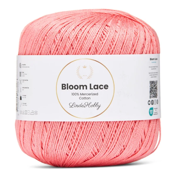 LindeHobby Bloom Lace Mercerized Cotton 11 Corail