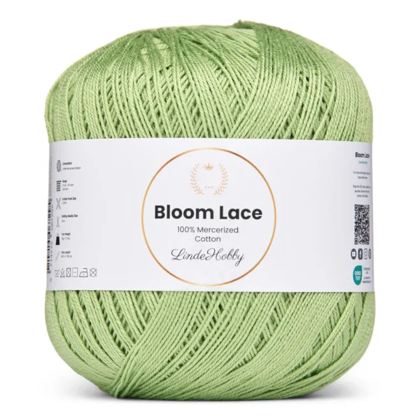 LindeHobby Bloom Lace Mercerized Cotton 18 Citron vert