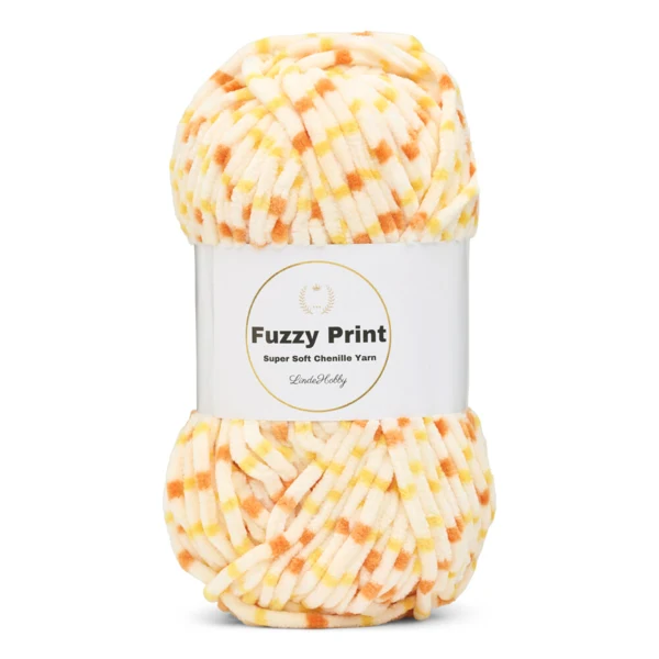 LindeHobby Fuzzy Chenille Print 09 Lever du soleil
