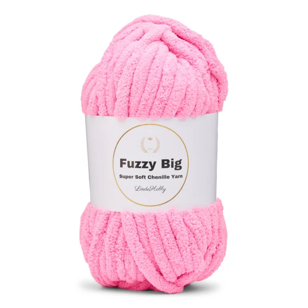 LindeHobby Fuzzy Chenille BIG 48 Rose néon clair