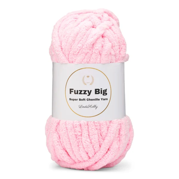 LindeHobby Fuzzy Chenille BIG 04 Rose bébé (clair)