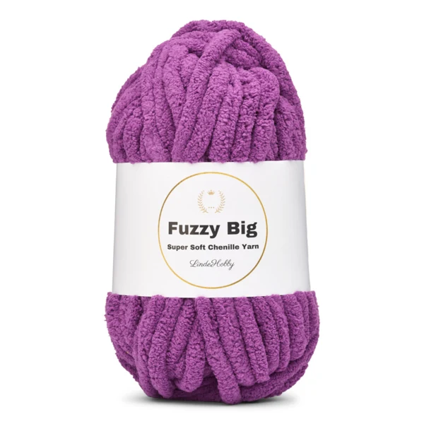 LindeHobby Fuzzy Chenille BIG 40 Pourpre