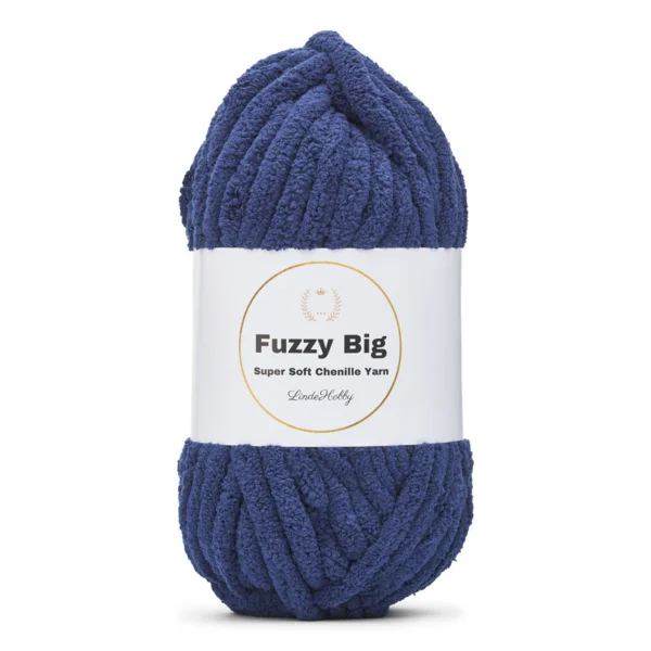 LindeHobby Fuzzy Chenille BIG 17 Bleu marine