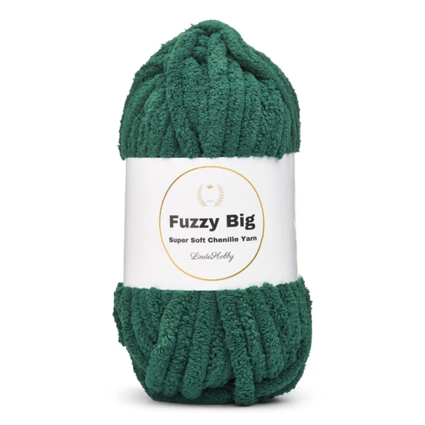 LindeHobby Fuzzy Chenille BIG 28 Émeraude