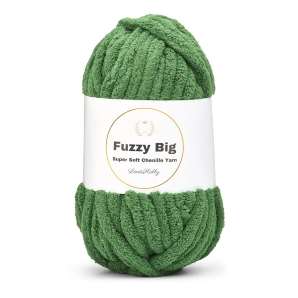 LindeHobby Fuzzy Chenille BIG 38 Vert