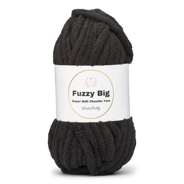 LindeHobby Fuzzy Chenille BIG 02 Noir