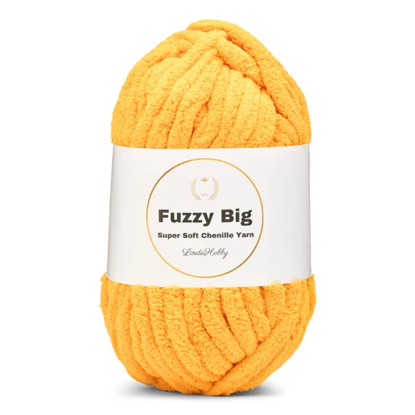 LindeHobby Fuzzy Chenille BIG 47 Jaune doré