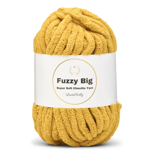 LindeHobby Fuzzy Chenille BIG 23 Ocre doré