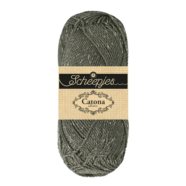 Scheepjes Catona Shine 242-S Metal Grey - Silver