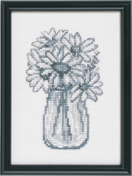 Kit de Broderie Marguerite 12 x 17 cm