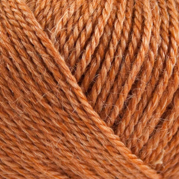 Onion No.4 Organic Wool+Nettles 834 Verbrande sinaasappel