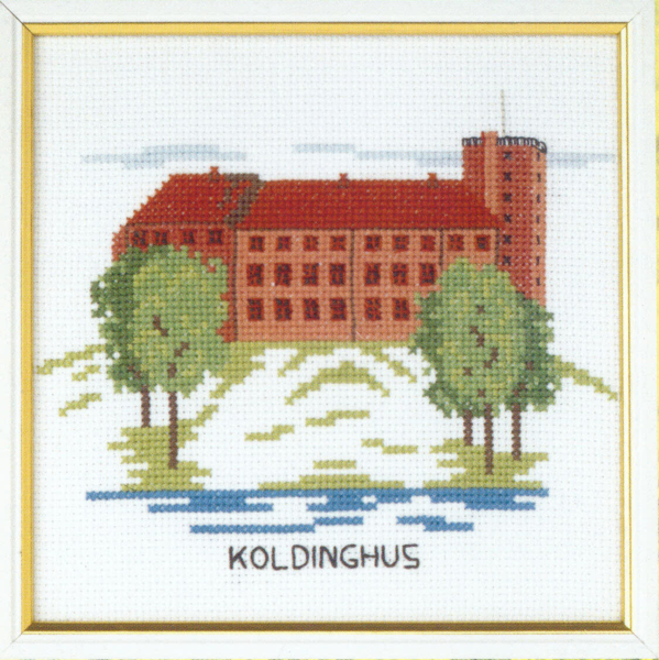 Kit de broderie Koldinghus 15 x 15 cm