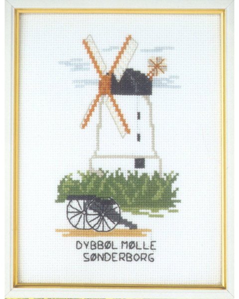 Borduurpakket Dybbøl molen 15 x 20 cm 5611