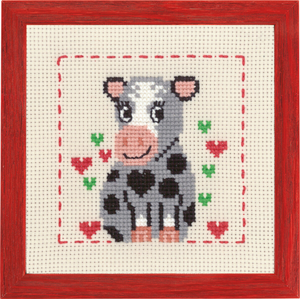 Kit de Broderie MFK Vache R/5387 19 x 19 cm