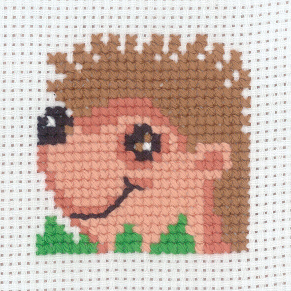 Borduurpakket Egel 8 x 8 cm