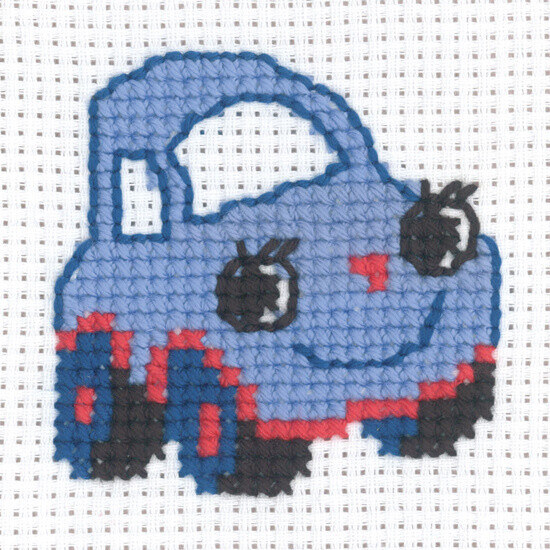 Borduurpakket Auto 8 x 8 cm