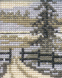 Kit de Broderie Sapin 5 x 6,5 cm