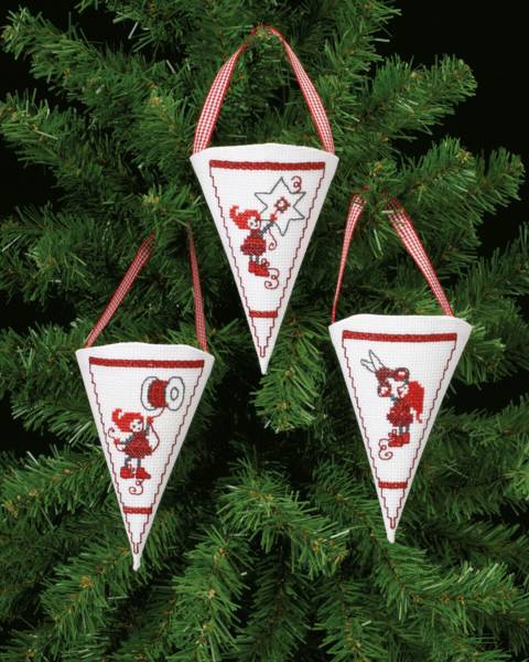 Borduurpakket Actieve Kabouters 10 x 13 cm