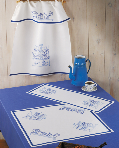 Kit de Broderie TG avec fil cuisinière + ruban 63x63 cm