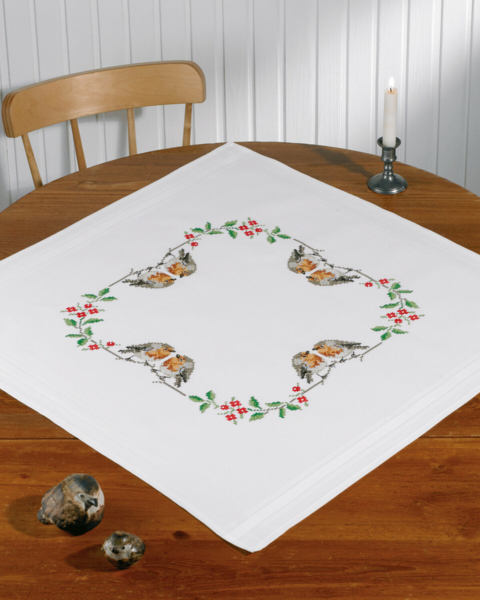 Borduurpakket Vogels 80 x 80 cm