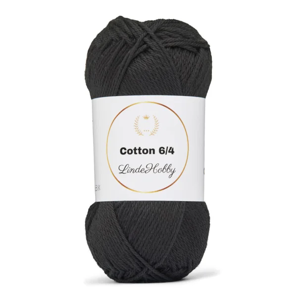 LindeHobby Cotton 6/4 108 Nero TX
