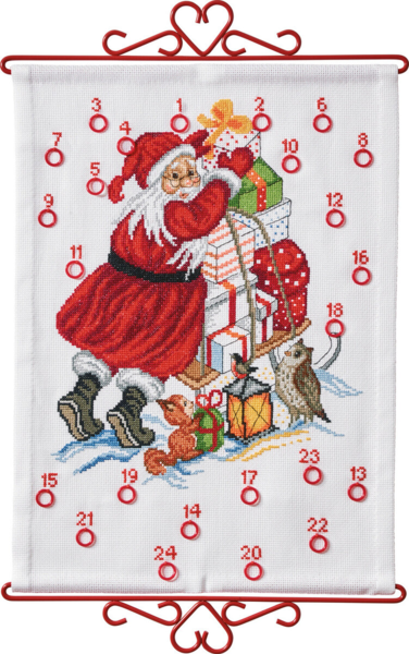 Borduurpakket Kerstman & geschenken B5125/32 32 x 44 cm