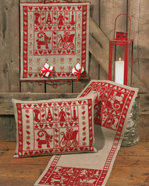 Borduurpakket Kerstsfeer B 5135/45 45 x 50 cm