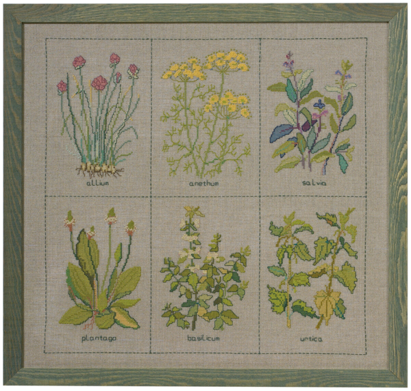 Kit de Broderie Plantes Aromatiques 52 x 49 cm