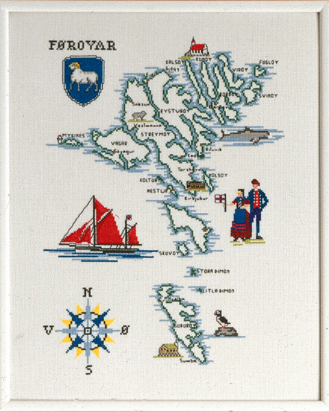 Kit de Broderie Îles Féroé 37 x 46 cm