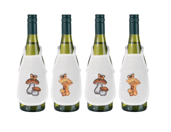 Borduurpakket Paddestoelen 0330B x 4 10 x 15 cm