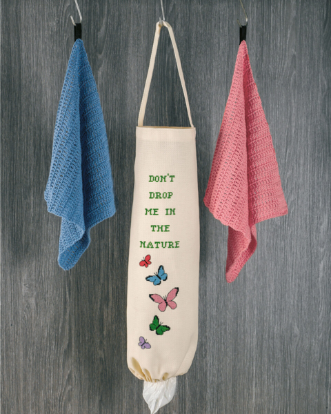 Borduurpakket Tas voor zakken vogels 19 x 50 cm