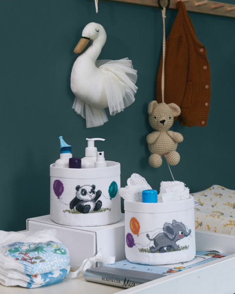 Borduurpakket Panda 17 Ø