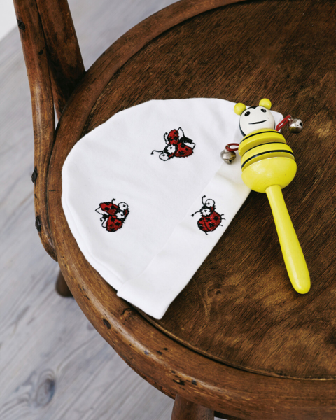 Kit de broderie Coccinelles 7 x 9 cm