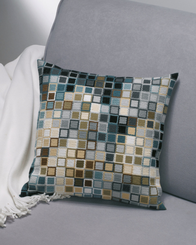 Borduurpakket Pixelrozen 38 x 38 cm