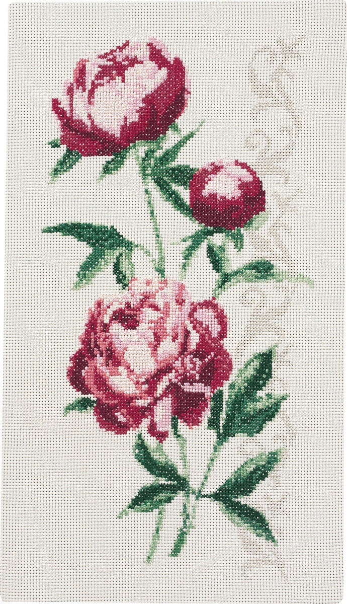 Kit de Broderie Suspension de Fleurs 34x60 cm