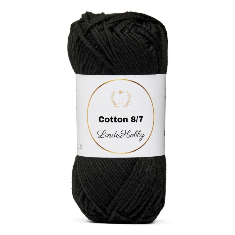 LindeHobby Cotton 8/7 108 Nero TX