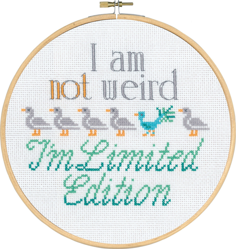 Kit de broderie I'm not weird M5810/22 20 cm Ø