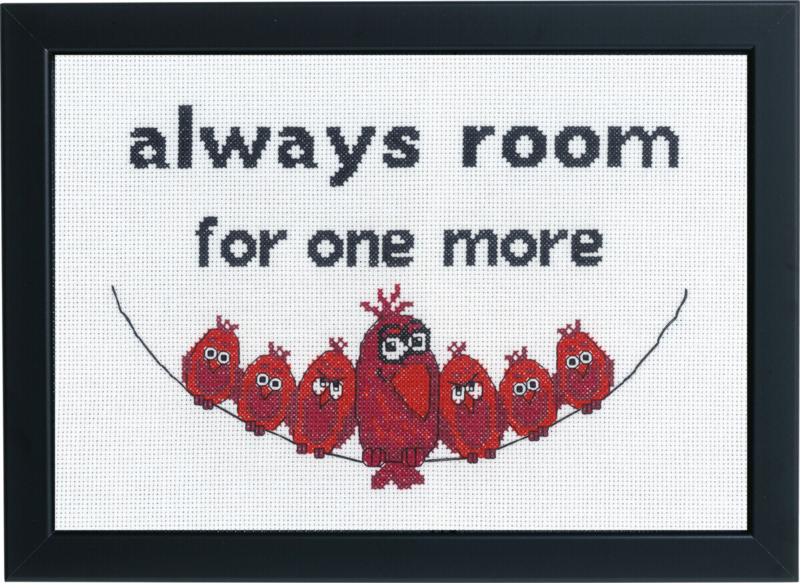 Kit de broderie Always room for one 29x20 cm