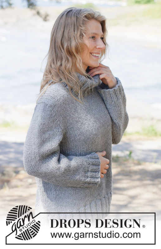 263-36 Slate Ridge Sweater by DROPS Design