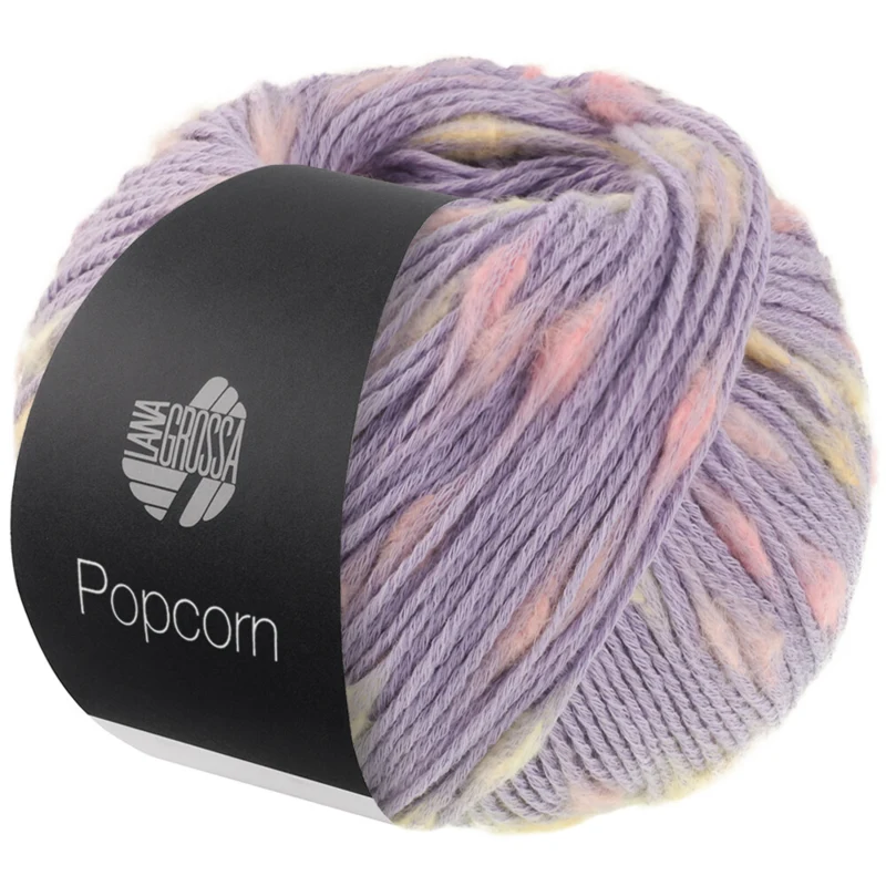 Lana Grossa Popcorn 05 Bleu violet/rose/vanille
