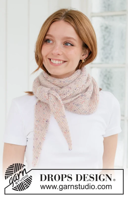 265-16 Candy Sprinkles Shawl by DROPS Design