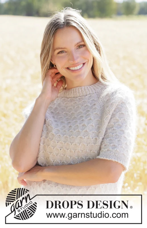 268-3 Perfectly Bee Sweater by DROPS Design