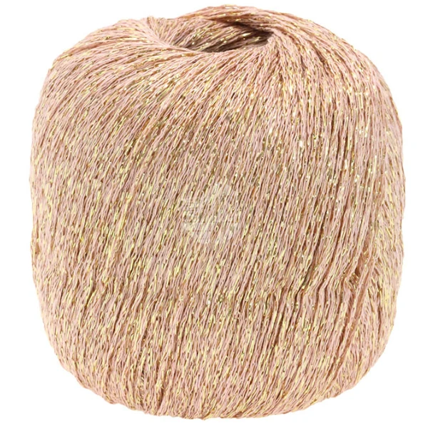Lana Grossa Brillino 19 Rose poudré/Or