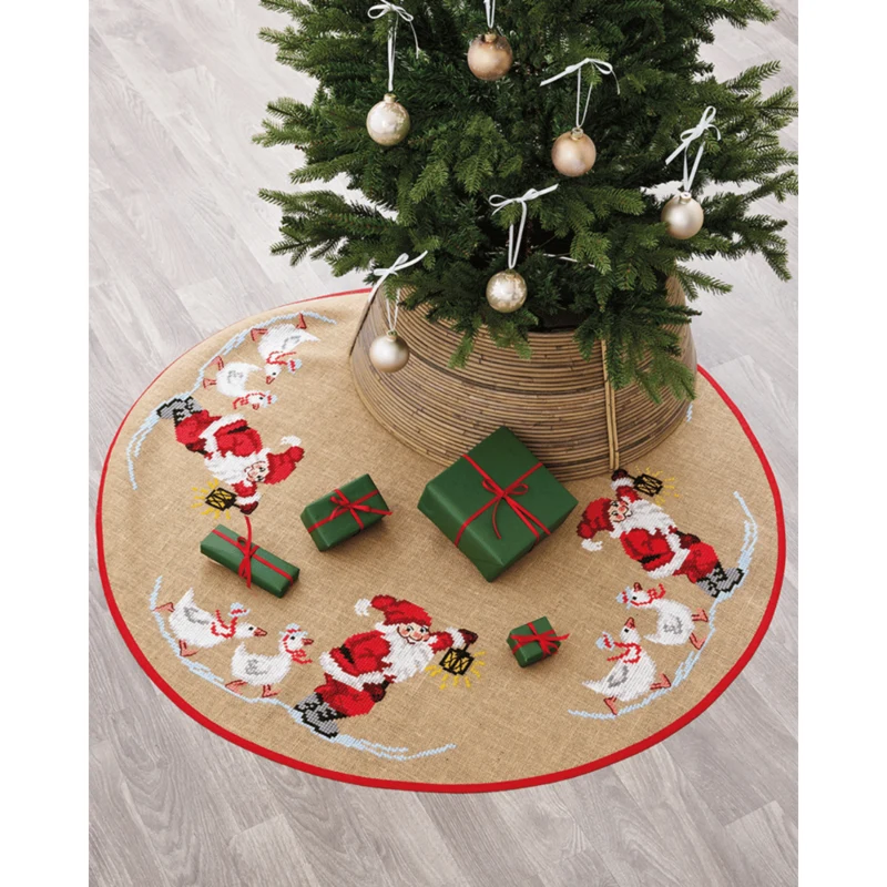 Père Noël et Oies Ø125 cm