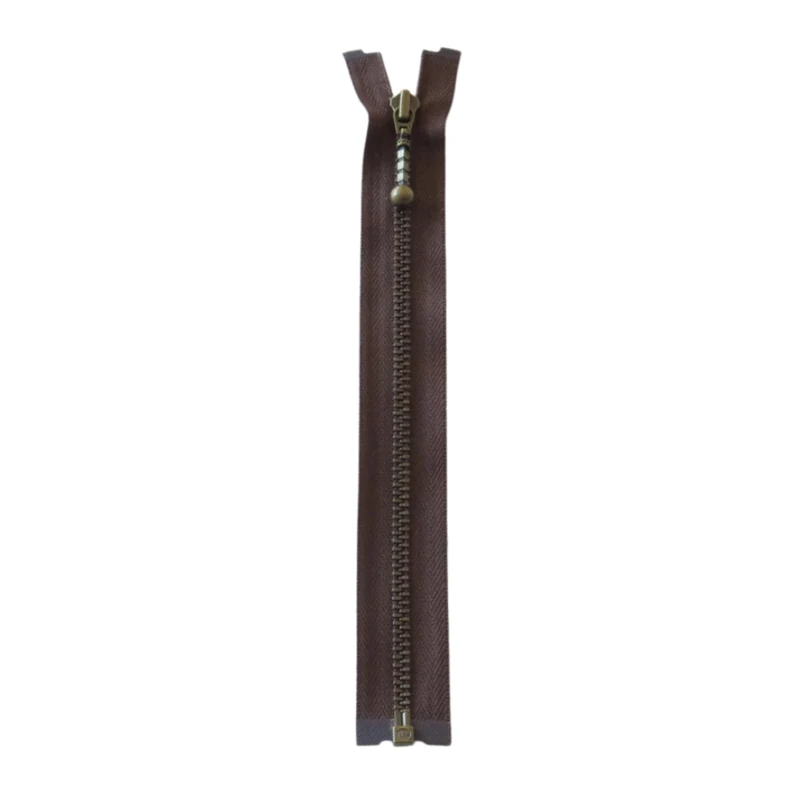 YKK Deelbare Metalen Rits 4 mm (25-65 cm) 570 Bruin, Antiek messing