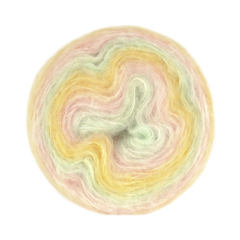 Gjestal Poppis 3108 Pastelroze/groen/geel kleurverloop