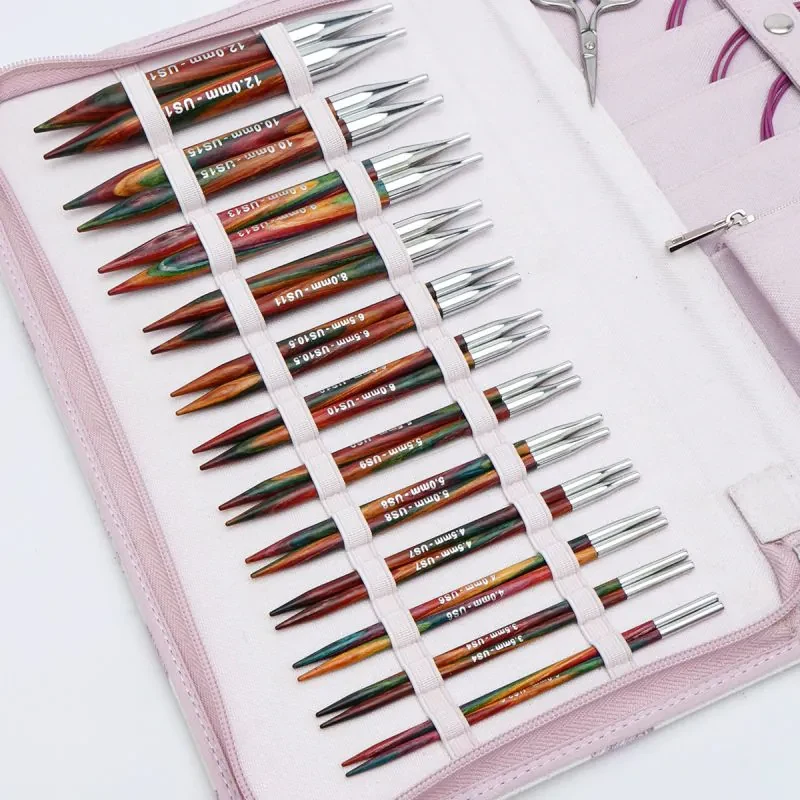 KnitPro Symfonie 2 Ensemble d'Aiguilles Circulaires Interchangeable, Grande, 13 cm