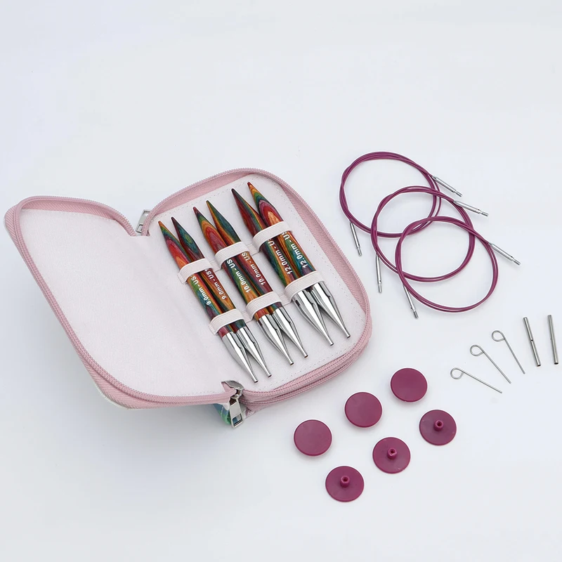 KnitPro Symfonie 2 Verwisselbare Rondbreinaalden Set, Chunky, 13 cm